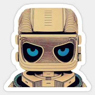 Cute Robot Sticker